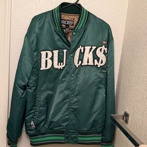 10.Deep Bold Green Varsity Jacket